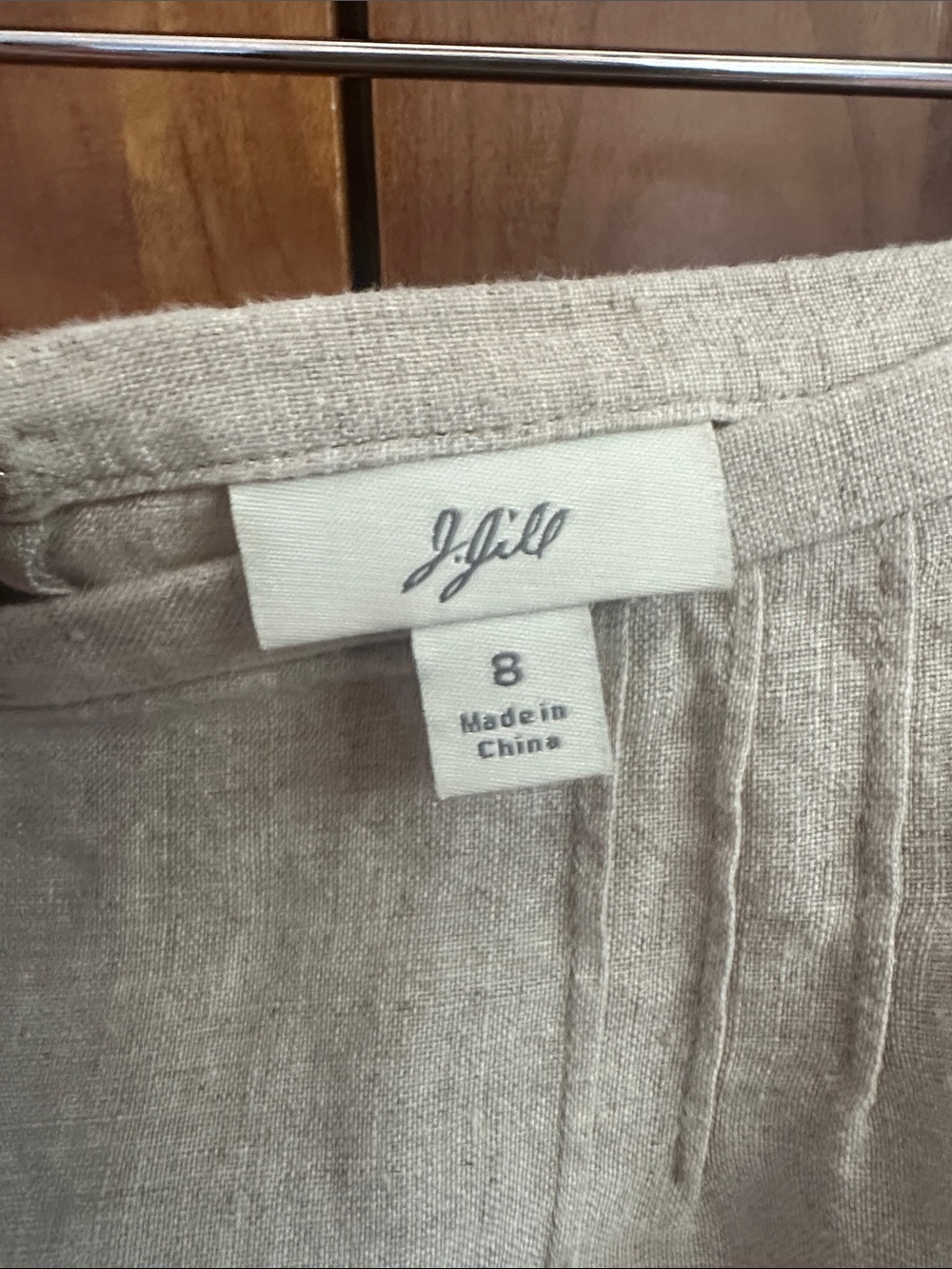 J. Jill Beige Linen Maxi Skirt - Picture 2 of 7